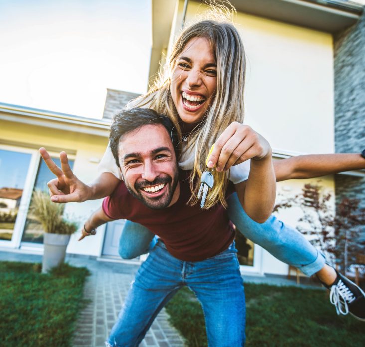 Celebrating a home purchase with physician mortgage loan